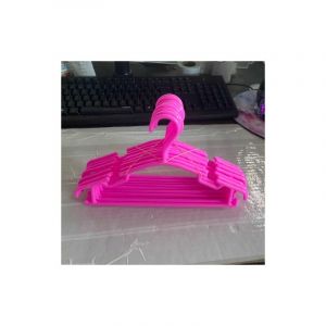 Cintres en plastique pour enfants Poteaux pour v&ecirc;tements sur pantalons Cintres pour b&eacute;b&eacute;s et jeunes enfants monde rose (lot de 50)