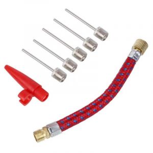 5 Embouts de gonflage pour Pompe Embouts De Gonflage pour Ballons Foot, Basket,Rugby, Handball. Pompe &agrave; v&eacute;lo - compresseur d'air - Sport - Aiguille