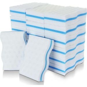 &Eacute;ponges magiques, lot de 20 &eacute;ponges de nettoyage en m&eacute;lamine super &eacute;paisses &ndash; Gomme magique pour salle de bain, piscine, cuisine, sol, mur (sans