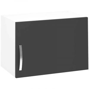 Meuble haut de cuisine avec 1 porte coloris gris - Hauteur 40 x Longueur 60 x profondeur 35 cm
