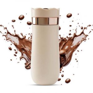 Vtizikl Cafeti&egrave;re &agrave; Piston avec Filtres Brassage Thermique Double Paroi Isol&eacute;e Cafeti&egrave;re French Press et Thermos en Portable Cafetiere a Piston pour