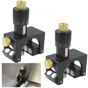 2 Pi&egrave;ces Jauge de R&eacute;glage de la Lame de Raboteuse, Raboteuse D&eacute;gauchisseuse pour 75-125mm, Outils de Travail du Bois