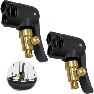 2 Pi&egrave;ces Adaptateur Valve Presta, Embout de Gonflage, Universel Embouts Pompe Velo, Embout Gonflage Pneu Voiture, pour V&eacute;los, Motos et Voitures