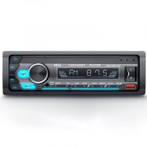 Autoradio Bluetooth , Poste Radio Voiture Bluetooth Supporte USB/AUX/SD/TF/MP3, 7 Couleurs &Eacute;clairage, 4x60W Autoradio 1 Din