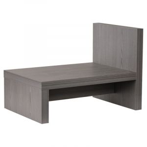 Table de chevet asymétrique décor bois de chêne cendré - bronx 6669