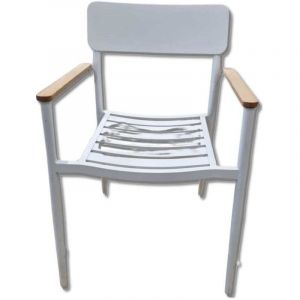 Produit reconditionn&eacute;] Chaise maison du monde - Hauteur Normale (H=750-950mm) - M&eacute;tal, Blanc