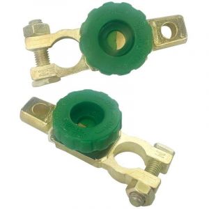 2 Pi&egrave;ces Interrupteur de D&eacute;connexion Universel pour Batterie, Coupe Circuit Batterie 12V/ 24V, Batterie Coupe Circuit Batterie, pour pointes