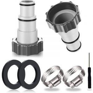 2PCS Adaptateur Tuyau Piscine, Adaptateur Piscine, Adaptateur pour Piscine, Adaptateur Tuyau Piscine, Adaptateur Tuyau pour Pompe, Raccord pour Tuyau