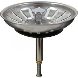 Bouchon Evier Cuisine Inox - Filtre Evier Cuisine Universel Bonde Evier avec Grille Evier Cuisine Antiblocage, Panier pour Evier Inox Vidange Rapide