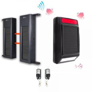 Kit barrières infrarouges solaires sans fil longue distance 900m (1B 60) – Alarme extérieure solaire autonome (DA600+)