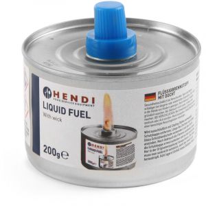Hendi - Pâte combustible pour chauffe-plats, boîte avec mèche, 200ml, lot de 24 pcs. 193686