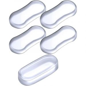 Ahlsen Tampons Abattant WC,Patins Pour De Toilette,Pare-chocs Si&egrave;ge Toilette Universels,Silencieux &Eacute;vitement Collision Tampon WC Avec Adh&eacute;sif