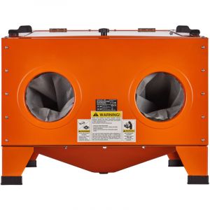 Mophorn - Cabine de sablage de 25 gallons, cabine de sablage portable de 40 à 120 psi, sableuse en acier robuste avec pistolet de sablage et 4 buses