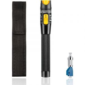 Testeur de fibre optique FTTH 50 MW, localisateur visuel de défauts de type stylo avec adaptateur FC-LC, stylo à fibre optique à lumière rouge,