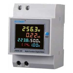 ETTROIT JXDA-04 - Compteur de courant Compteur num&eacute;rique 6 en 1 AC40-300V 100A Voltm&egrave;tre Amp&egrave;rem&egrave;tre Din Rail