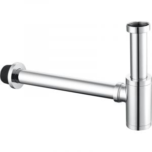 Siphon de Lavabo Universel Chromé, Standard-G1¼, Siphon Réglable Anti-odeur pour Vasque