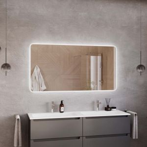 Bernstein - Miroir rectangulaire lumineux led capteur de mouvements pour salle de bain - 2073 - 140x70cm