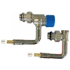 Kit de robinetterie thermostatique hydrocabl&eacute; 1/2 &Oslash;12 M30 &agrave; Kv r&eacute;glable - &eacute;querre long &agrave; sertir 565PS - COMAP