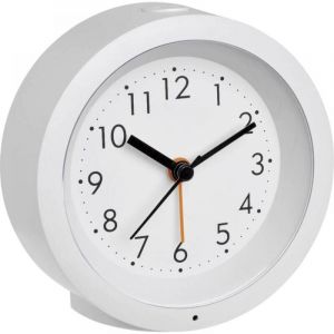 1pc Blanc à quartz Réveil blanc Heures de réveil 1 mécanisme dhorloge silencieux