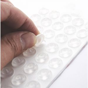 50Pcs Patin Protection Transparent, Auto-Adh&eacute;Sif Patin Silicone Doux Sans Trace Transparente Adh&eacute;Sifs But&eacute;Es Amortisseur de Porte Butoir Silicone