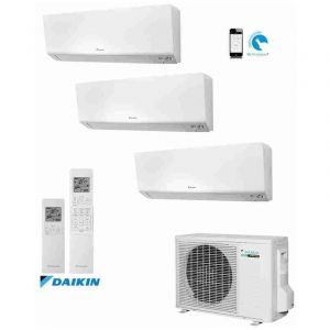 Climatiseur r&eacute;versible Daikin Trialsplit Perfera 3MXM68N &ndash; 3 unit&eacute;s int&eacute;rieures FTXM25R 9000 BTU et FTXM35R 12000 BTU &ndash; Classe &eacute;nerg&eacute;tique A++