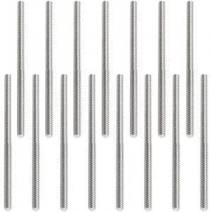 15 Pi&egrave;ces Tige Filet&eacute;e M6 x 100mm Tige Filet&eacute;e Inox M6 Tiges Filet&eacute;es en Acier Inoxydable Enti&egrave;rement Filet&eacute;e Tige Goujons, Tige Enti&egrave;rement Filet&eacute;e