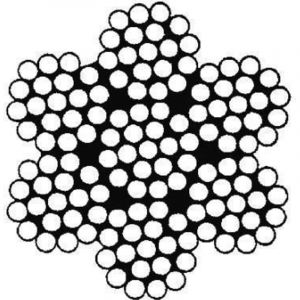 Fabory - C&acirc;ble m&eacute;tallique en acier inoxydable 7X19 souple r&eacute;f. 8382 A4 2,0 mm ue : 250m