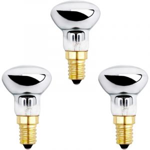 Lampe &agrave; lave 25 W, petite base r&eacute;fl&eacute;chissante pour lampe chauffante &agrave; bulles, lampe fus&eacute;e, lampe &agrave; paillettes, lot de 3