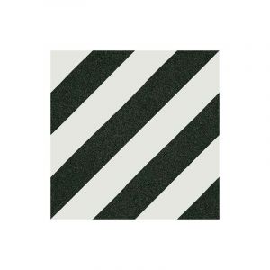Vives Azulejos Y Gres - Carreau style ciment rayure noire 20x20 cm goroka Grafito - 1m²