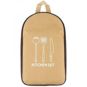 36&times;22.5cm Organisateur d'ustensiles de Camp Sac Couverts Rangement Vaisselle Cuisine Suspendu, pour Camping Cuisine Pique-Nique Barbecue - Csparkv