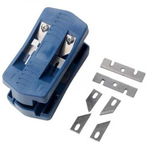 Coupe-bordures en bois, plastique araseur de chant coupe-ruban portable &agrave; 2 bords pour menuisiers, travail du bois &agrave; 2 bords