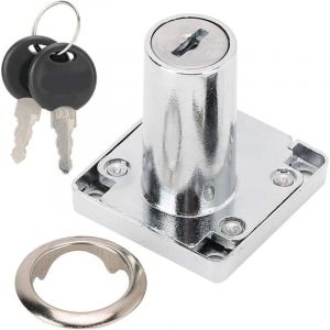 3 Pi&egrave;ces Serrure &agrave; ​Tiroir avec Cl&eacute; pour Meubles, Serrure de Meuble &agrave; Cylindre avec Cl&eacute;s Serrure &agrave; Came - Diam&egrave;tre d'Ouverture 0,7 Pouce / 18mm,
