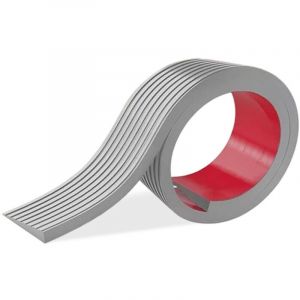 Rampe de seuil en PVC - 1 m x 10 mm x 50 mm - Petite rampe de seuil en PVC - Rampe de seuil - Rampe en caoutchouc auto-adh&eacute;sive - Convient aux