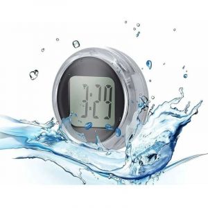 Noir Montre de moto étanche thermomètre, auto-adhésif montage de sortie d'air de voiture Affichage de la température extérieure avec écran lcd