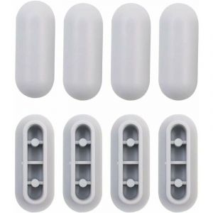 4 Pièces Tampon Universel pour Siège de Toilette Universel Chocs Kit de Tampon Abattant wc Plastique Toilette Pare-chocs Remplacement