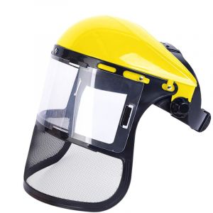 Protection Visage D&eacute;broussailleuse, &Eacute;cran De S&eacute;curit&eacute; avec Maille, Masque Anti-Mauvaises Herbes, Tron&ccedil;onneuse, Jardinage, Protection Contre Les