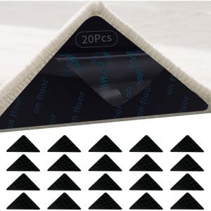 Anti Derapant Tapis 20 Pi&egrave;ces Antid&eacute;rapant Tapis Autocollant Anti Glisse Tapis R&eacute;utilisables Antiderapant Tapis Parquet PU Anti D&eacute;rapant Tapis