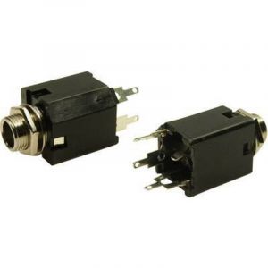 Cliff - FM6704 Jack 6.35 mm embase femelle, verticale Nombre de p&ocirc;les: 2 mono 1 pc(s) A200652