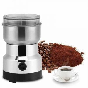 Moulin &agrave; caf&eacute; &eacute;lectrique 220V &ndash; Broyeur &agrave; graines en acier inoxydable &ndash; Moteur puissant pour caf&eacute;, &eacute;pices, noix &ndash; Compact et facile &agrave; nettoyer