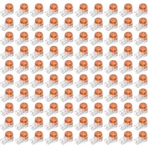 100pcs Scotchlok UY Connecteur Etanche,Connecteurs de C&acirc;Ble Remplis des R&eacute;Sines Colliers de Connexion Pour Jardin & Ext&eacute;Rieur la Tondeuse &agrave; Gazon