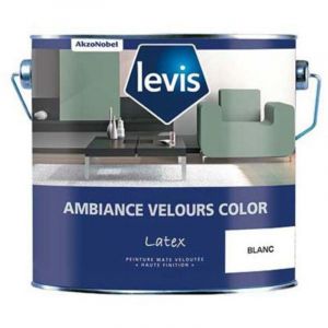 Levis - Ambiance Velours Color Peinture Acrylique Murs - Int&eacute;rieur Conditionnement: 2,5L - Couleur: blanc