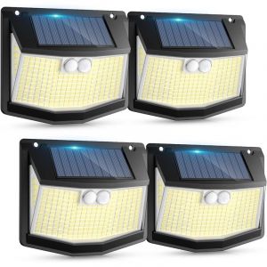Lampe Solaire Exterieur D&eacute;tecteur Mouvement: 248 LED Lumiere Solaire Ext&eacute;rieur avec D&eacute;tecteur de Mouvement 3 Modes 270&deg; Eclairage IP65 Etanche Spot