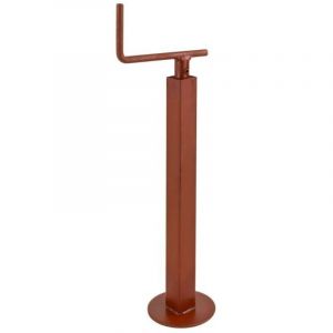 Dema - B&eacute;quille carr&eacute;e pour remorque 40x40 mm - Charge 250 kg / lev&eacute;e 175 mm
