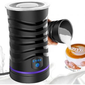 Chauffe-lait et barboteur &eacute;lectriques, barboteur automatique quatre en un et cuiseur &agrave; vapeur de lait, mousseur chaud et froid de grande capacit&eacute; de