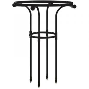 Tuteur pour plantes grimpantes de jardin, treillis noir pour plantes grimpantes, tuteurs pour rosiers, pots d'int&eacute;rieur, tomates, l&eacute;gumes//