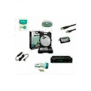 Hdme - kit camping car Parabole 35 cm + Recepteur meosat fransat + kit satfinder + kit coaxial hd me