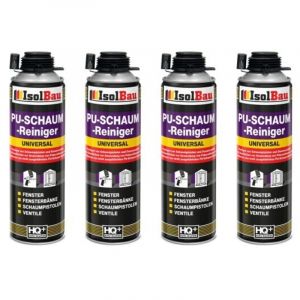 Nettoyant pour pistolet Mousse nettoyante 4 x 500 ml Pistolet &agrave; mousse PU Nettoyant