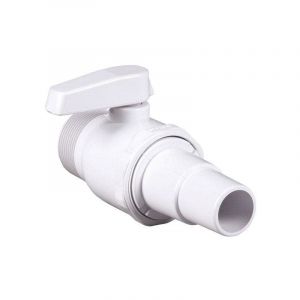 Trigano &ndash; Vanne d'arr&ecirc;t pour filtration de piscine &ndash; Plastique r&eacute;sistant aux UV &ndash; Compatible conduites standard &ndash; R&eacute;gulation d&eacute;bit d'eau pr&eacute;cise