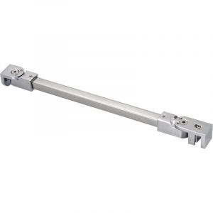 Barre de renfort pour porte de douche en acier inoxydable, 50 cm, pour panneau de verre sans cadre de 6mm &agrave; 10mm d&rsquo;&eacute;paisseur