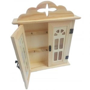 Boite A Clefs 2 Portes En Verre Porte Clefs Maison En Bois Maison